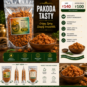 Pakoda Tasty – Crispy, Spicy & Irresistible Snack (400g)