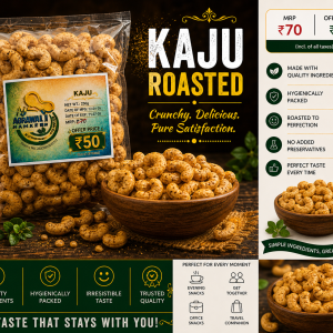 Kaju – Roasted, Spiced & Premium Cashew Snack