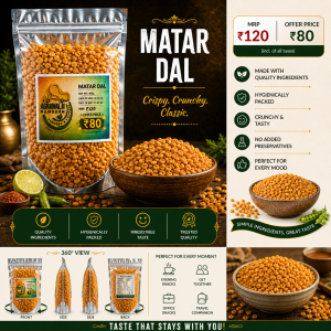 Matar Dal – Crunchy, Salty & Irresistible Snack