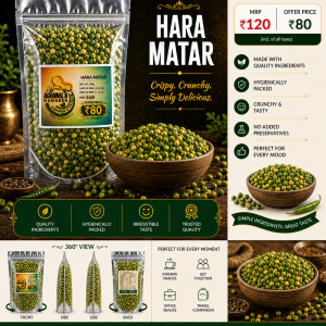 Hara Matar – Crunchy, Salty & Protein-Rich Snack