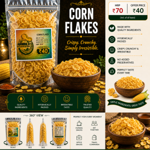 Corn Flakes – Crunchy, Savory & Light Snack